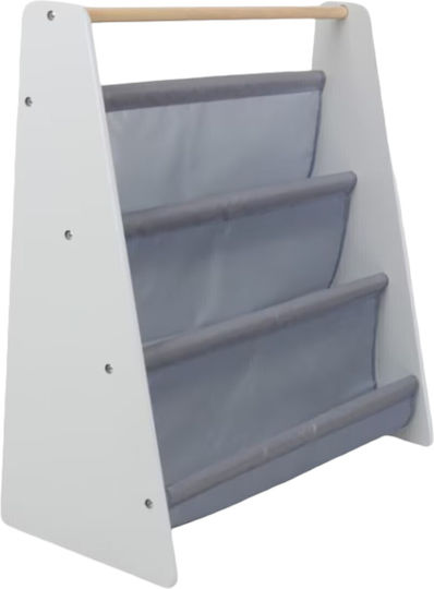 Bibliotecă Din Lemn Gri Pentru Pardoseală 60x25x60cm Bibliotecă Din Lemn Gri Pentru Pardoseală 60x25x60cm