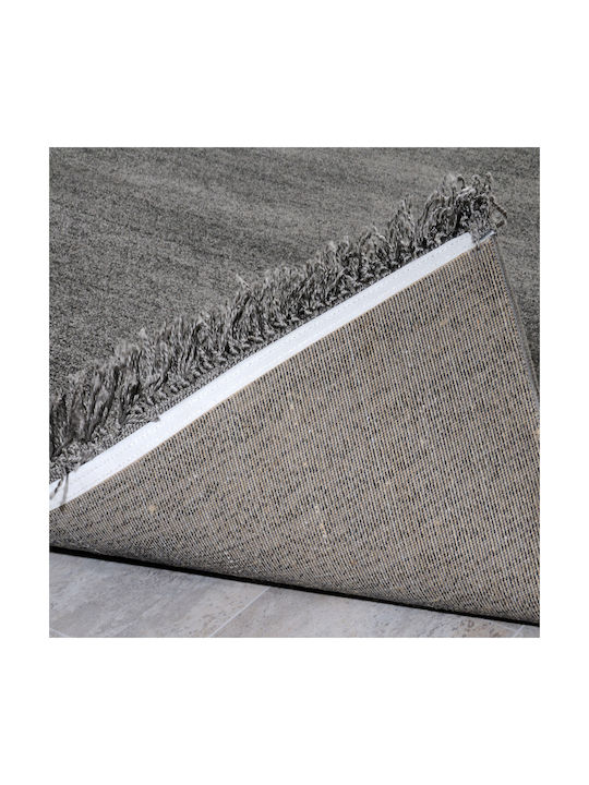 Tzikas Carpets Parma 19403 Χειροποίητο Χαλί Διάδρομος με Κρόσια Γκρι 80x150cm