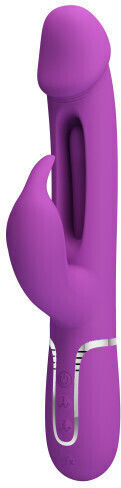 Pretty Love Tongue Vibrator Vibrator Rabbit with Remote Control Purple