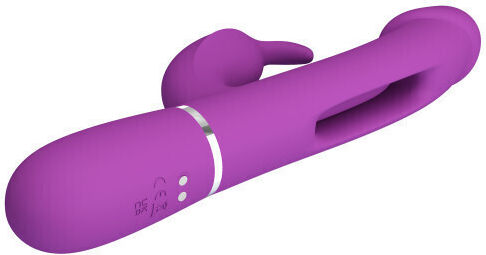 Pretty Love Tongue Vibrator Vibrator Rabbit with Remote Control Purple