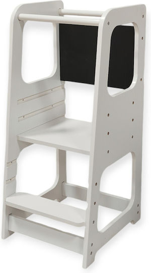 Learning Tower made of Wood White TF13071