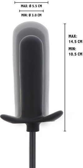 Hidden Desire Inflatable Smooth Anal Plug Schwarz
