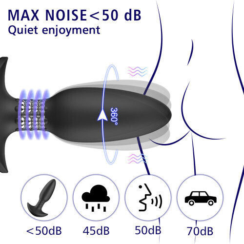 ToyBox Anal Plug with Wireless Functionality and Vibration Black