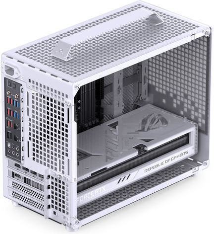 Jonsplus Z20 Gaming Mini Tower Κουτί Υπολογιστή με Πλαϊνό Παράθυρο Λευκό