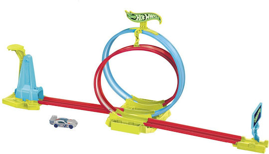 Hot Wheels Stunt Track Neon Speeders Laser Stunt Slamway