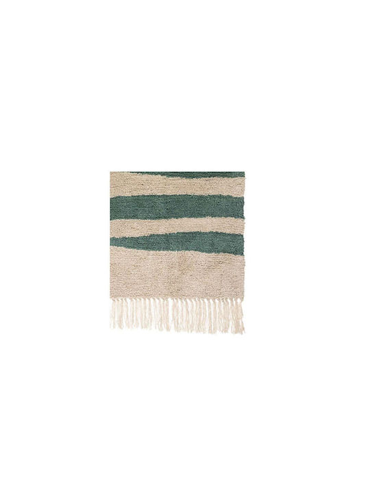 Atmosphera Rug Rectangular Cotton with Fringes Beige