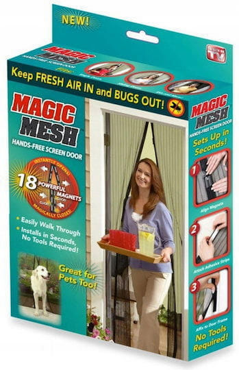 Smart Pet Friendly Mosquito Net Door with Velcro with Magnetic Clasp 210x100cm Smart Pet Friendly Mosquito Net Door with Velcro with Magnetic Clasp 210x100cm