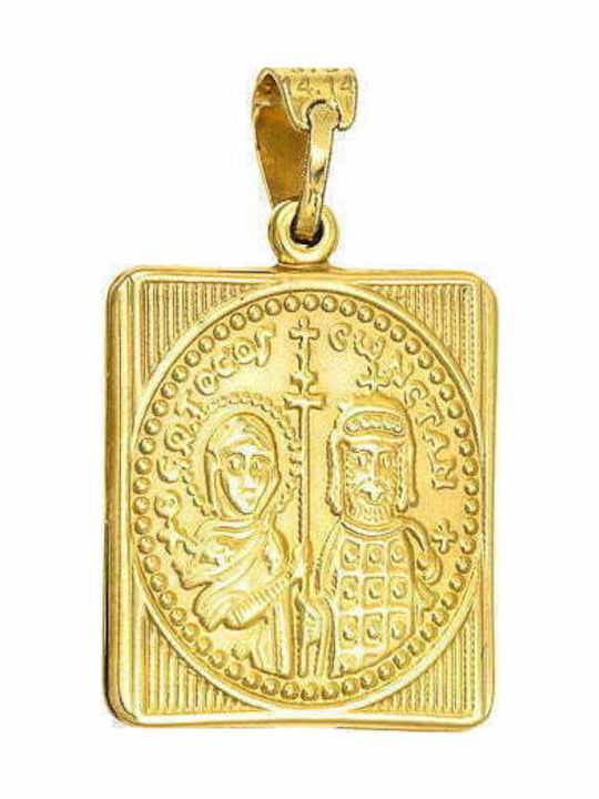 Ioannis Κόσμημα Μενταγιόν Κωνσταντινάτο Χρυσό 14K