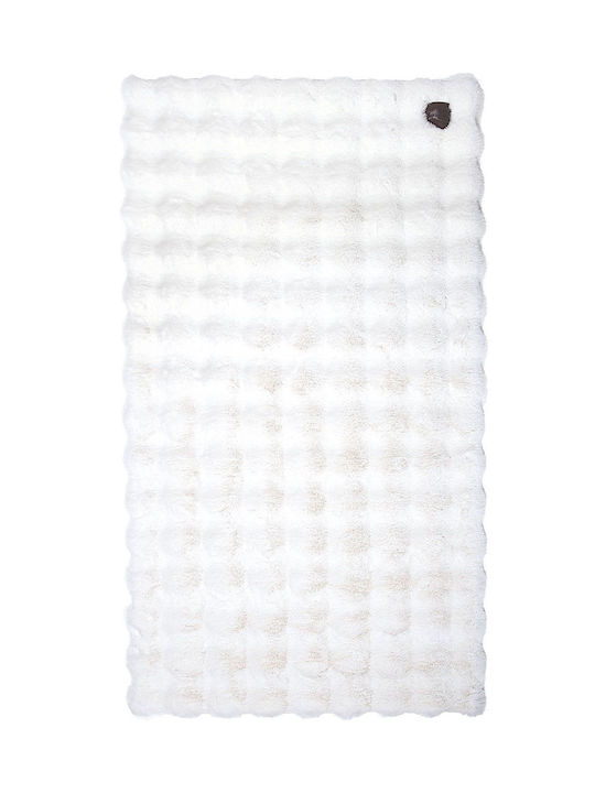 Greenwich Polo Club 3111 Αντιολισθητικό Χαλί Ορθογώνιο White 75x140cm