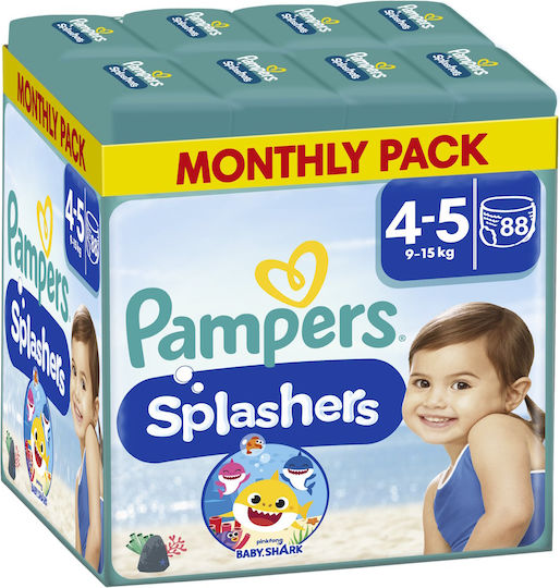 Pampers Swim Diapers Splashers for 9-15 kgkg 88pcs