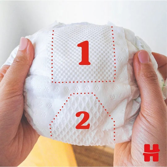 Huggies Πάνες με Αυτοκόλλητο Extra Care No. 2 για 3-6kg 58τμχ