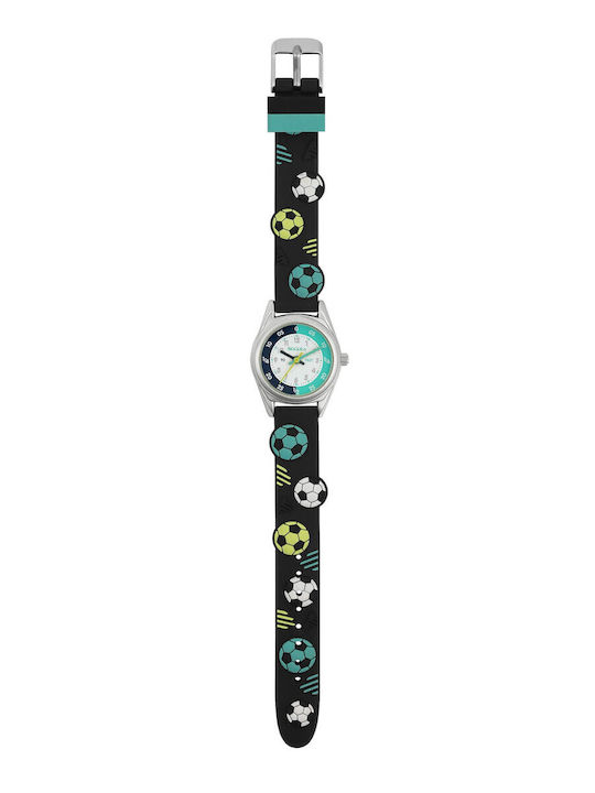 Tikkers Kids Analog Watch with Silicone Strap Black