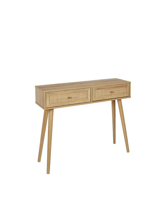 Bali Konsole Holz mit Spiegel Ξύλου L100xB39xH81cm