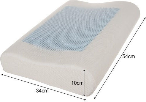 Malatec Μαξιλάρι με Memory Foam 54x34x10cm σε Μπεζ χρώμα