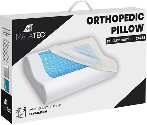 Malatec Μαξιλάρι με Memory Foam 54x34x10cm σε Μπεζ χρώμα