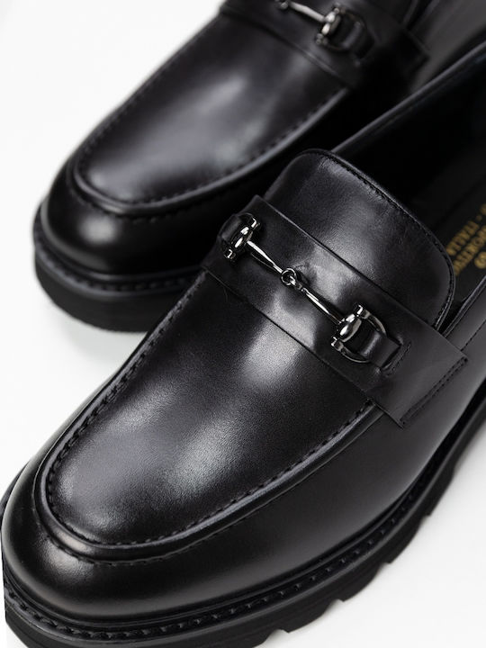 Men's Leather Moccasins Black