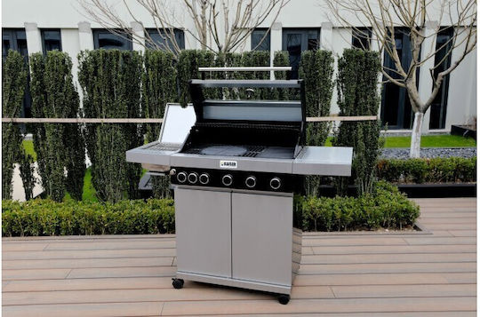 Kaiser Profi Gasgrill Rost 61cmx41cmcm mit 5 cm 15kW und Seitenbrenner