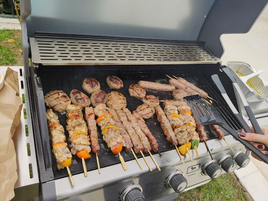 Blackbull Imperial Gas Grill with 5 pcs 15kW and Side Burner