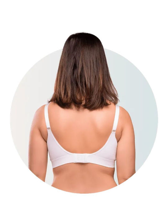 Carriwell Maternity & Nursing Bra with Clips White