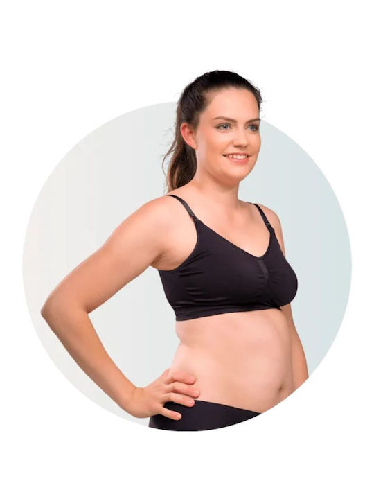 Carriwell Maternity & Nursing Bra with Clips Black