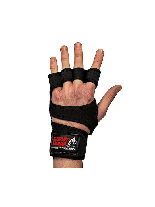 Gorilla Wear Ανδρικά Grips Γυμναστηρίου Μαύρα