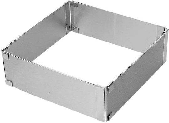 Adjustable Metal Mold Pufo Cake Cake Pastries Silver