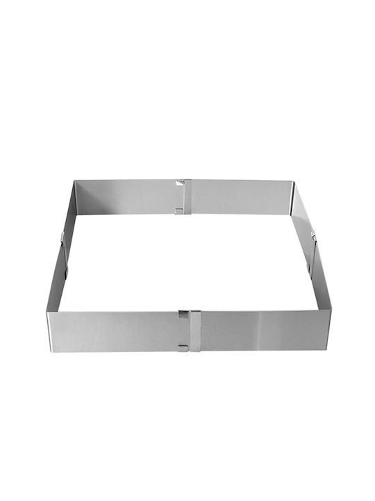 Tăvi Metal Reglabile Pentru Tort Prajituri Argintiu