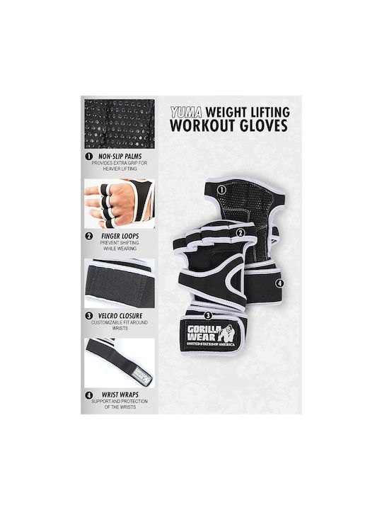Gorilla Wear Ανδρικά Grips Γυμναστηρίου Μαύρα
