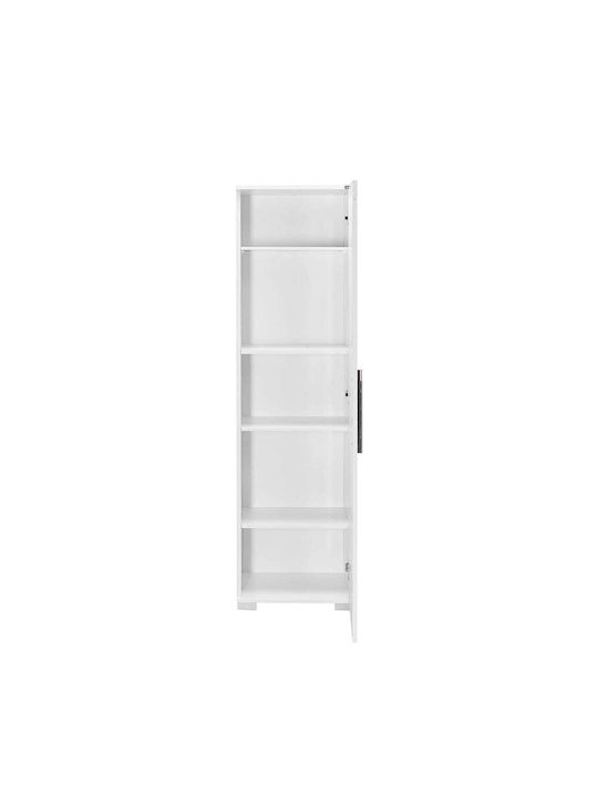 Single Door Wardrobe Diamond White 45x32x169cm