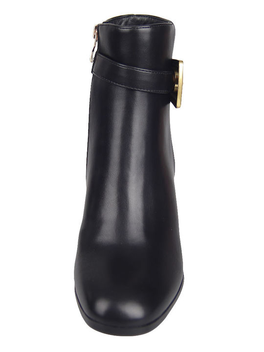 Women's Ankle Boots with Medium Heel Black