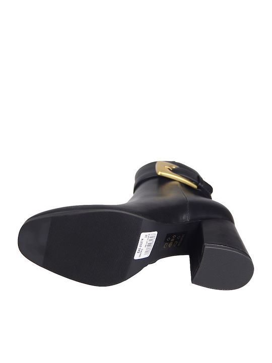 Women's Ankle Boots with Medium Heel Black