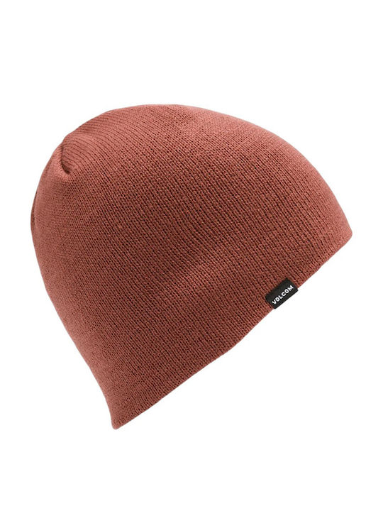 Volcom Beanie Beanie Knitted in Brown color