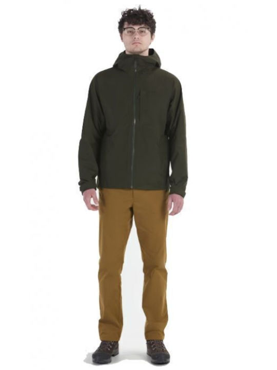 Winter Jacket Hardshell Waterproof and Windproof Rosin Green