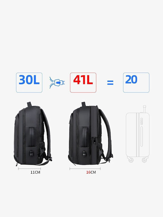 R&J Rucksack Wasserdicht 22Es Schwarz