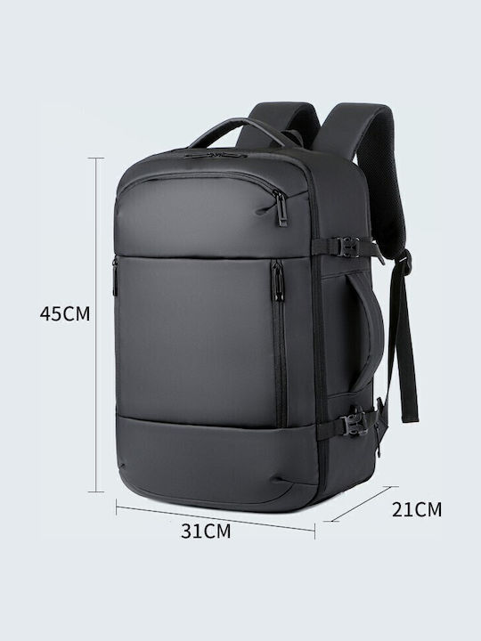 R&J Backpack Αδιάβροχο 36lt Μαύρο
