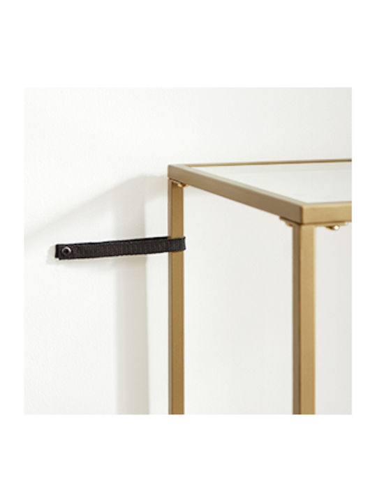 Bookcase Gold 40x30x124cm
