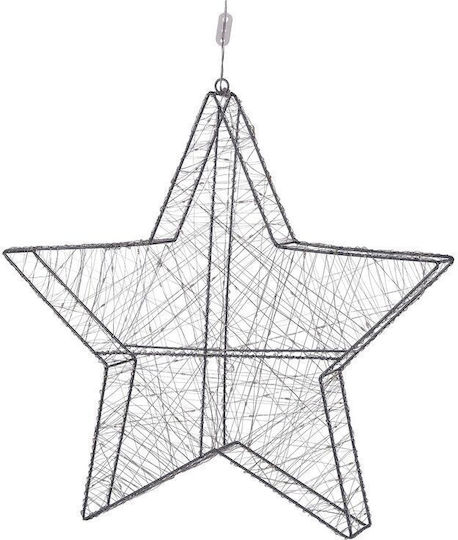 Beliani Stea Suspendată De Crăciun Cu Lumină Led Metalică
