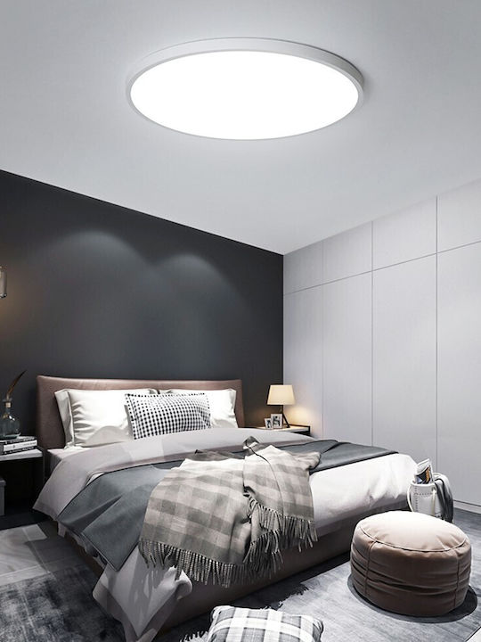 Στρογγυλό LED Panel 38W με Θερμό Λευκό Φως 3000K