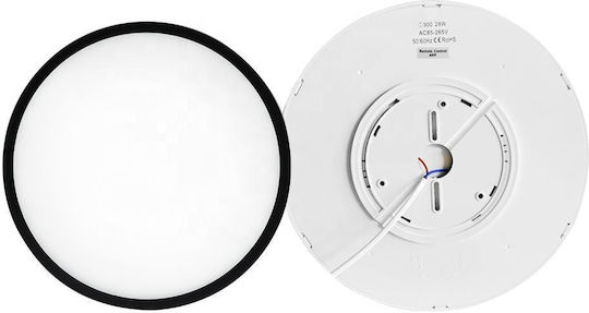 Στρογγυλό LED Panel 38W με Θερμό Λευκό Φως 3000K