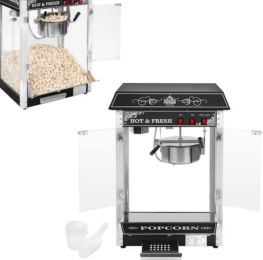 Professional Efficient Popcorn Machine Adjustable 230V 1.6KW Black