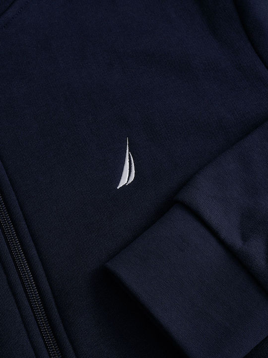 Sweatshirt with Hood Navy Blue