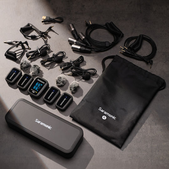 Saramonic Blink 500 ProX B8 Комплект Безжично Δυναμικό Микрофон Πέτου, Clip On в Черен Цвят