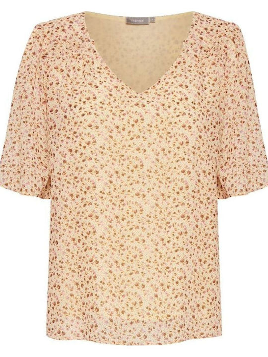 Bluza damă Mâneci Scurte Bej