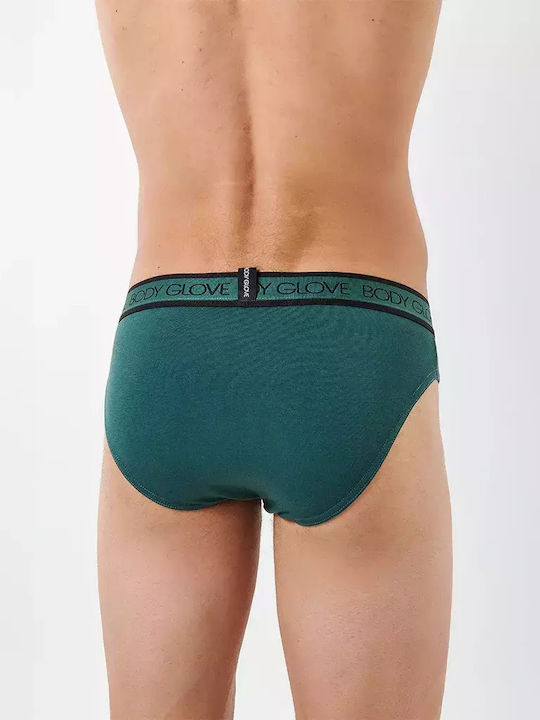 Men's Slips Black/Green 2Pack