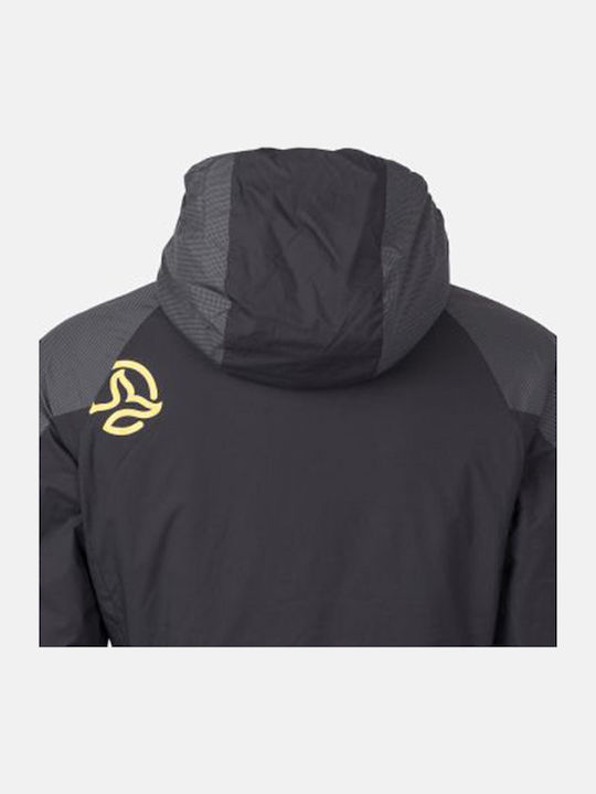Women's for Hiking Short Sports Jacket for Winter with Hood Grey