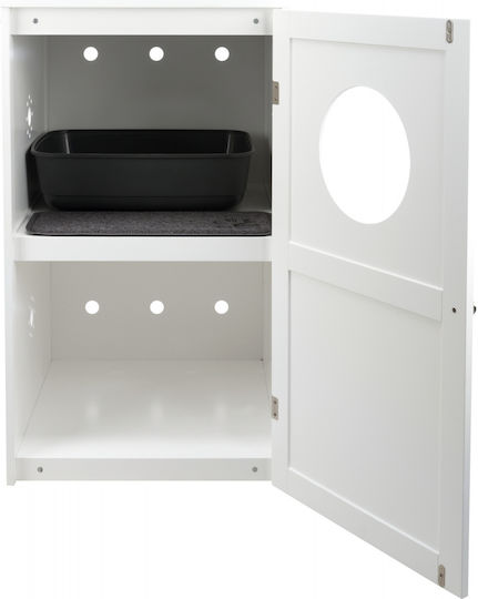 Trixie Cuvette Τουαλέτα Γάτας Κλειστή Λευκή Μ53 x Π58 x Υ58cm