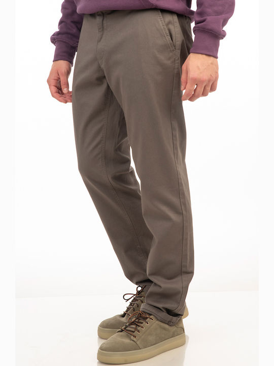 Pantaloni Chino Elastic Lt Grey