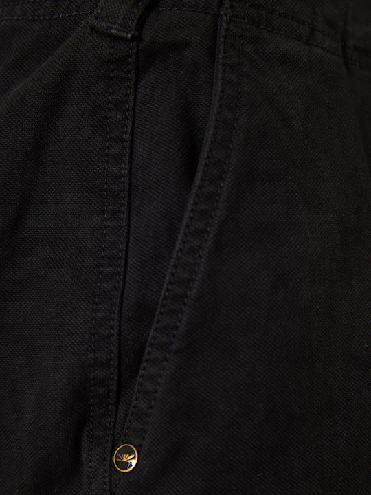 Trousers Cargo in Loose Fit Black