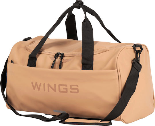 Wings Σακ Βουαγιάζ 27lt Καφέ από Δερματίνη M46εκ.