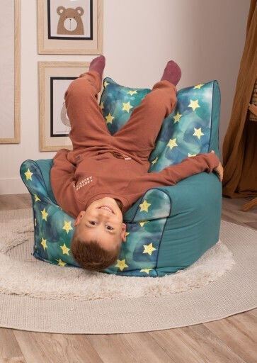 Kids Armchair Stars Green Kids Armchair Stars Green